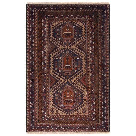Traditional Baloch Rug 3' 1" x 4' 9" ft / 93 x 144 cm - No. G35858