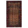 Small Prayer Carpet 2' 8" x 4' 8" ft / 82 x 143 cm -No. G35863