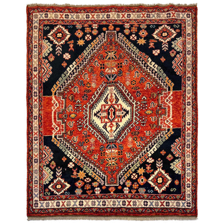 Rich Multi Color Shiraz Carpet 5' 0" x 6' 3" ft / 152 x 190 cm - No. G36490