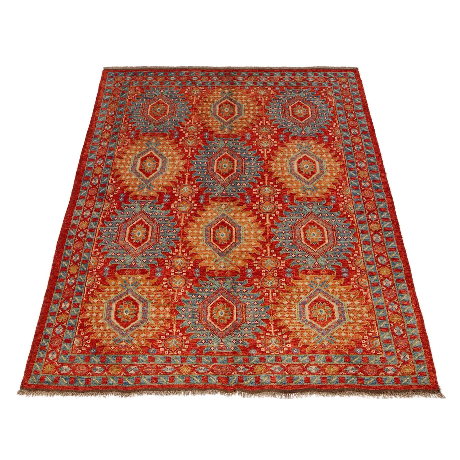 Contemporary Oushak Rug 5' 8" x 8' 0" ft / 173 x 245 cm - No. G36492