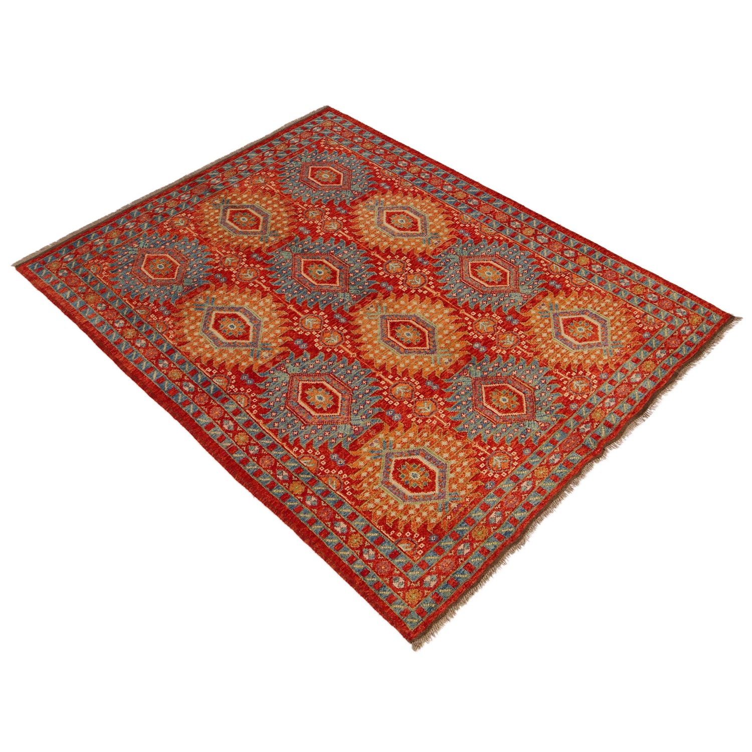Contemporary Oushak Rug 5' 8" x 8' 0" ft / 173 x 245 cm - No. G36492