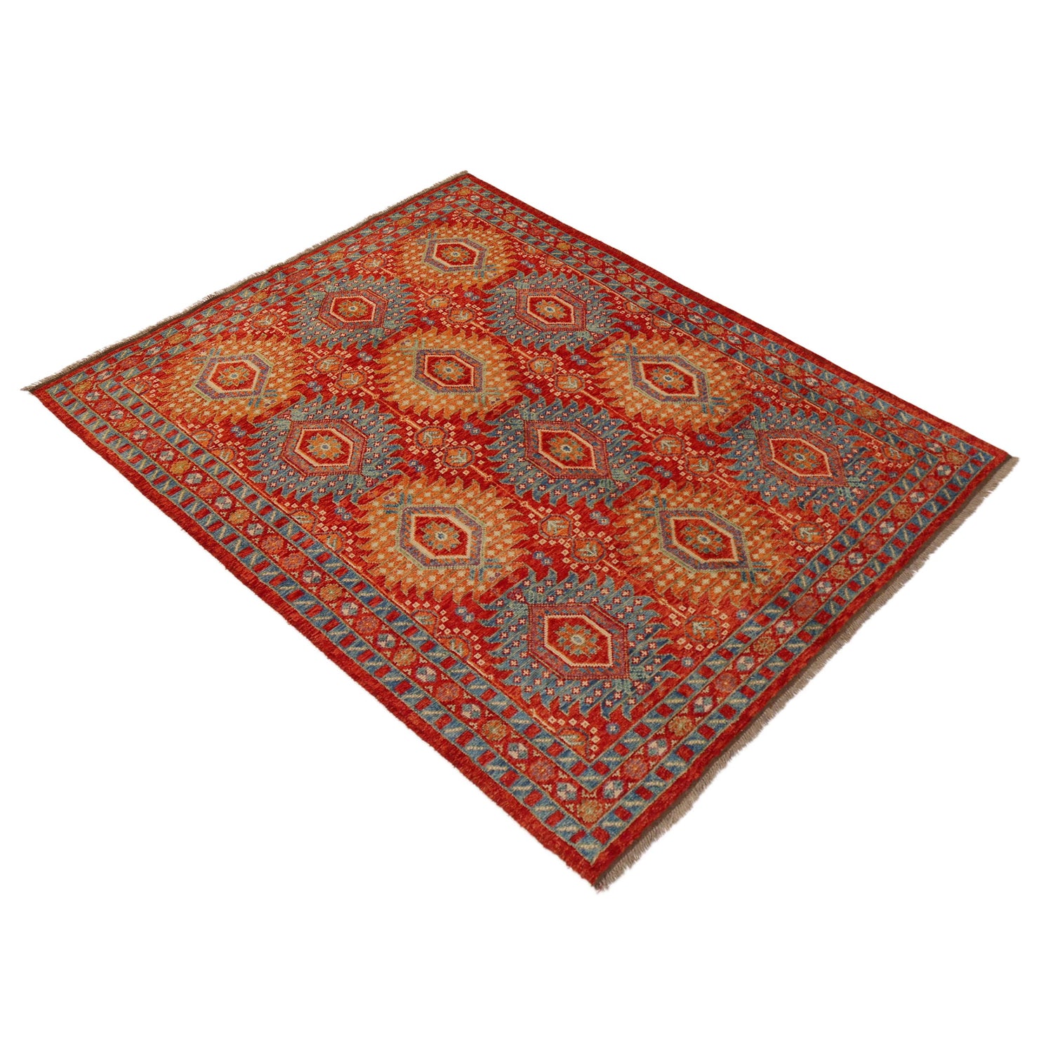 Contemporary Oushak Rug 5' 8" x 8' 0" ft / 173 x 245 cm - No. G36492