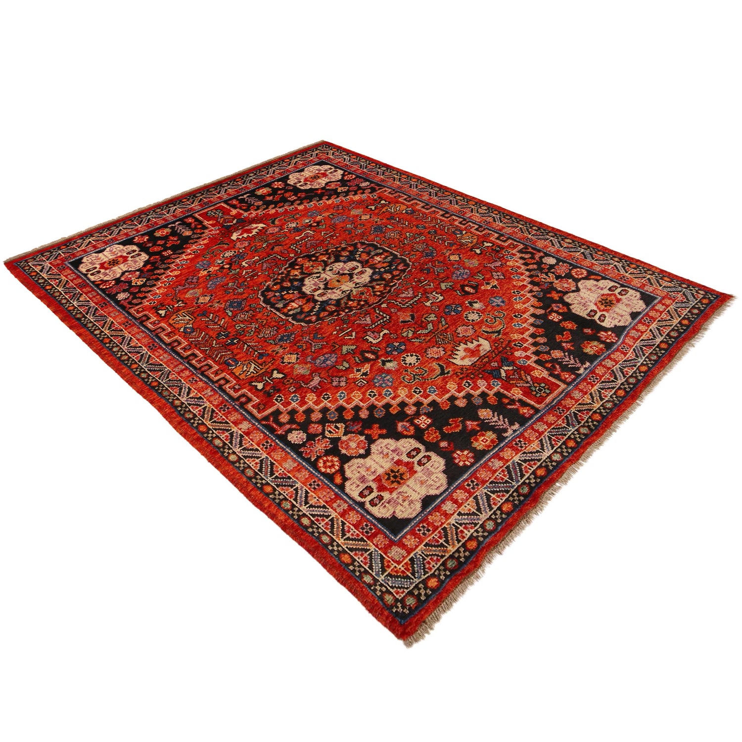 Handmade Sherazi Area Rug 5' 9" x 7' 7" ft / 176 x 230 cm - No. G36494