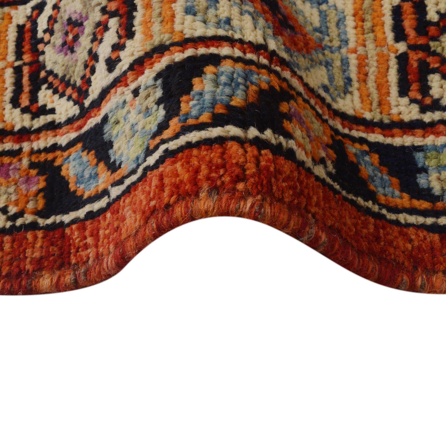 Shirazi Hand Knotted Carpet 6' 8" x 9' 8" ft / 202 x 295 cm - No. G36495