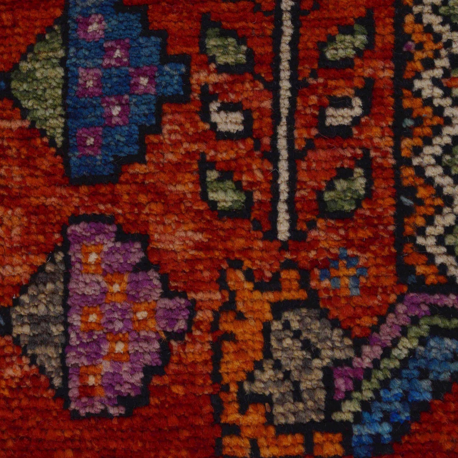 Shirazi Hand Knotted Carpet 6' 6" x 9' 9" ft / 198 x 296 cm - No. G36496