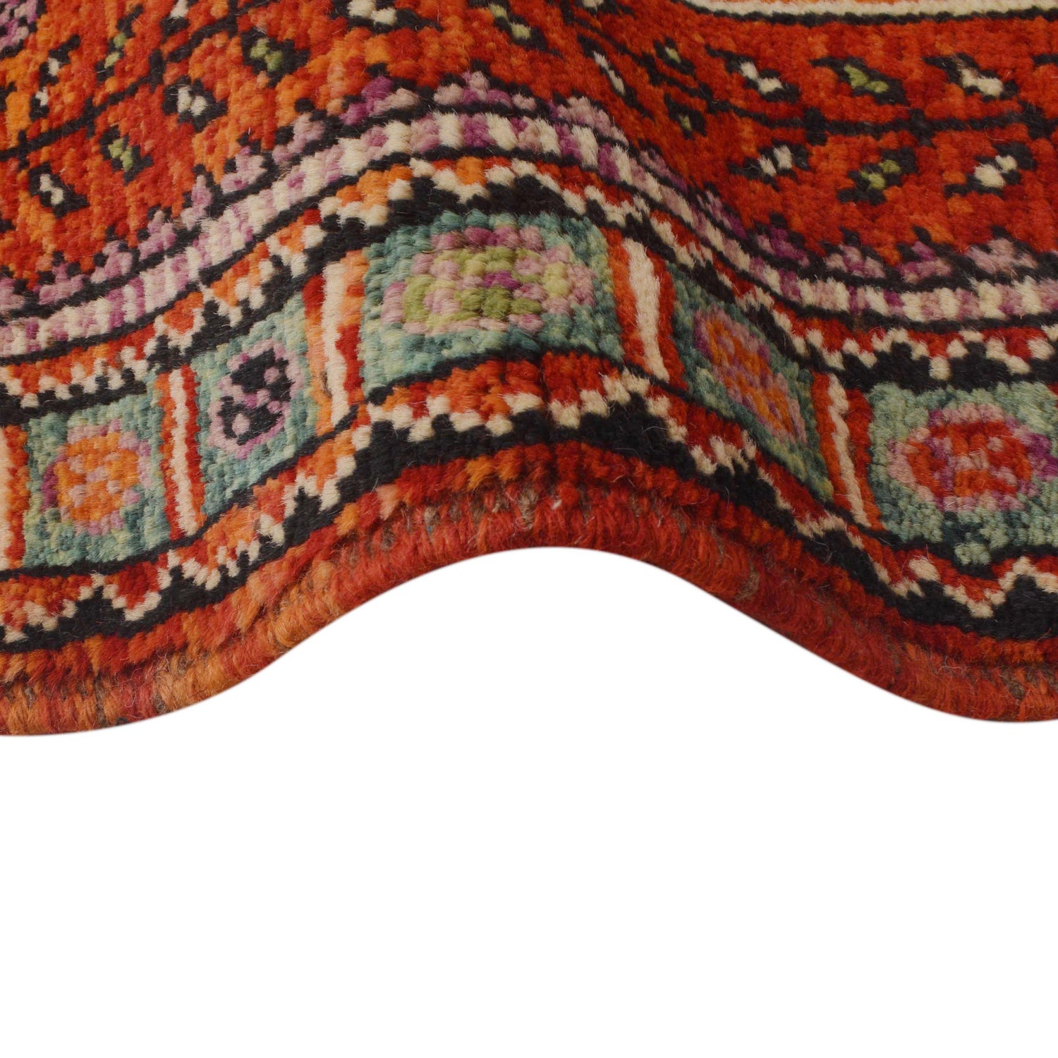 Shirazi Hand Knotted Carpe Runner 2' 8" x 9' 6" ft / 82 x 290 cm - No. G36498