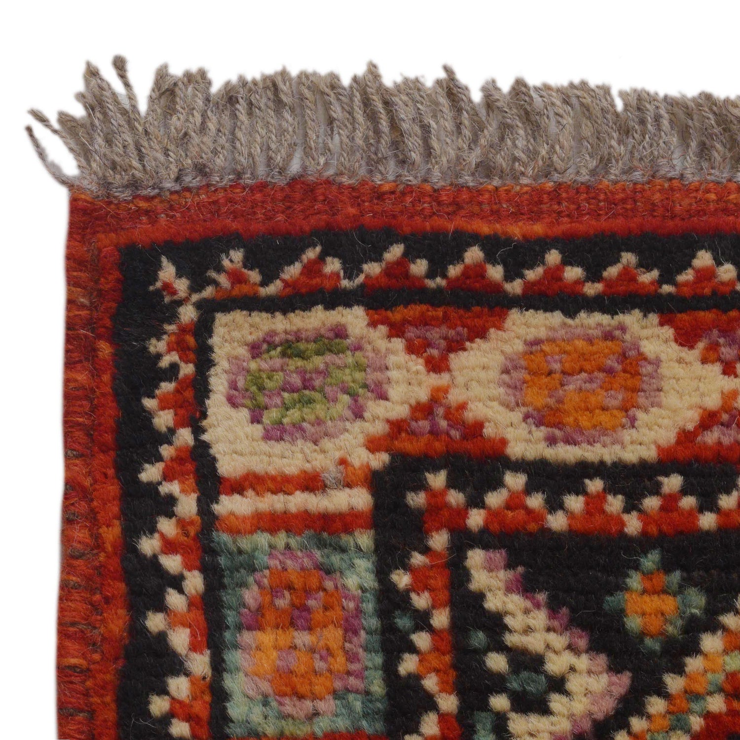 Rich Red Color Shiraz Carpet Runner 2' 7" x 9' 7" ft / 80 x 293 cm - No. G36500