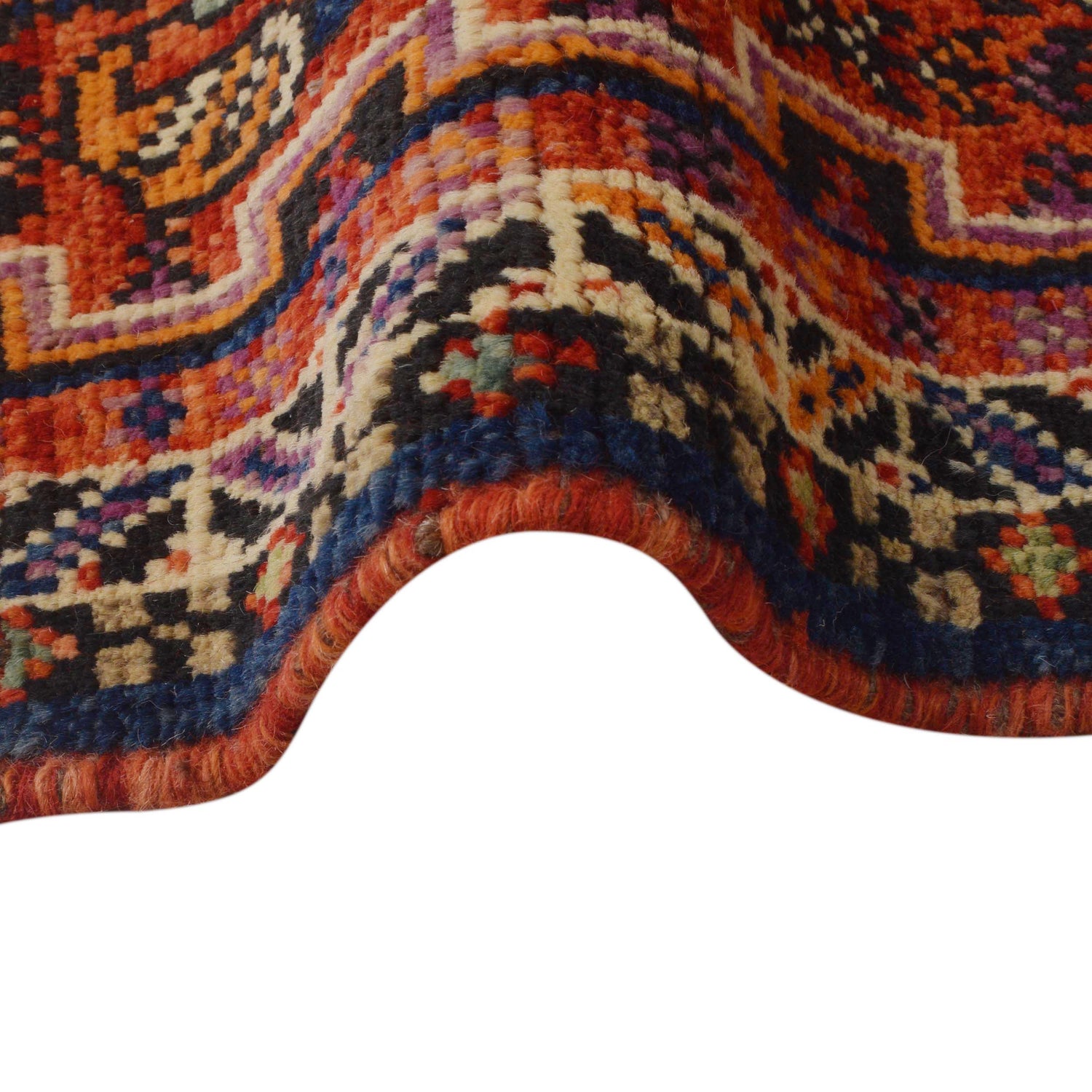 Shirazi Hand Knotted Carpe Runner 2' 8" x 9' 5" ft / 81 x 288 cm - No. G36501