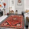 Rich Red Color Shiraz Carpet 3' 11" x 6' 1" ft / 120 x 186 cm - No. G36503
