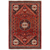 Rich Red Color Shiraz Carpet 3' 11" x 5' 10" ft / 119 x 179 cm - No. G36505