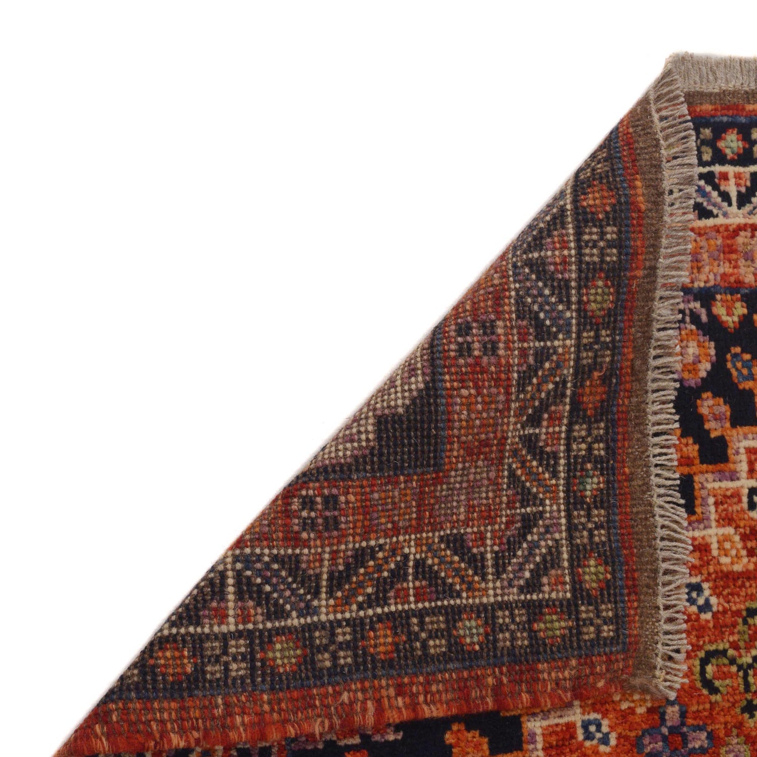 Rich Red Color Shiraz Carpet 3' 11" x 5' 10" ft / 119 x 179 cm - No. G36505