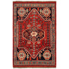 Rich Red Color Shiraz Carpet 3' 11" x 5' 10" ft / 120 x 177 cm - No. G36506