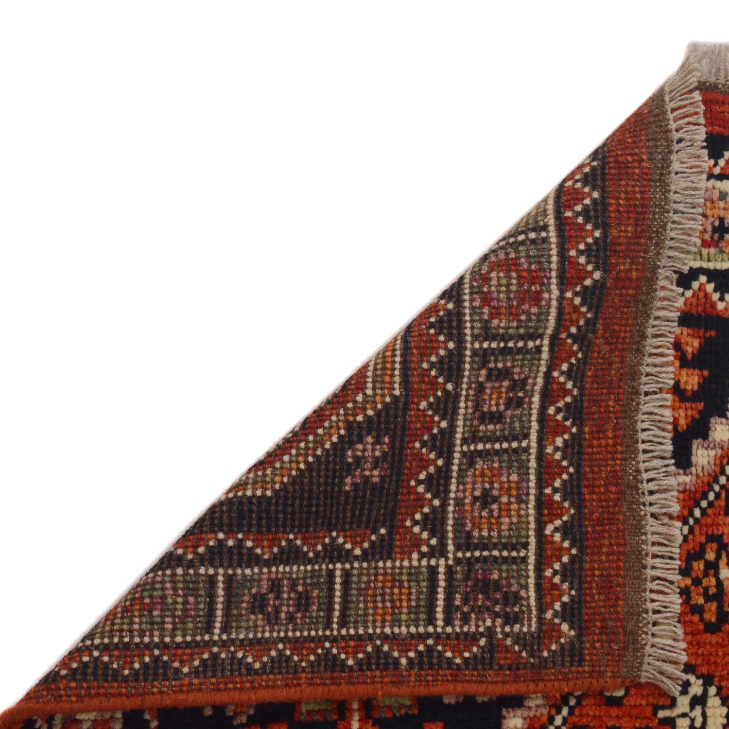 Rich Red Color Shiraz Carpet 3' 11" x 5' 10" ft / 120 x 177 cm - No. G36506