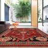Rich Red Color Shiraz Carpet 3' 11" x 5' 10" ft / 120 x 177 cm - No. G36506