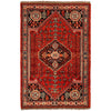 Rich Red Color Shiraz Carpet 3' 3" x 4' 9" ft / 99 x 144 cm - No. G36507