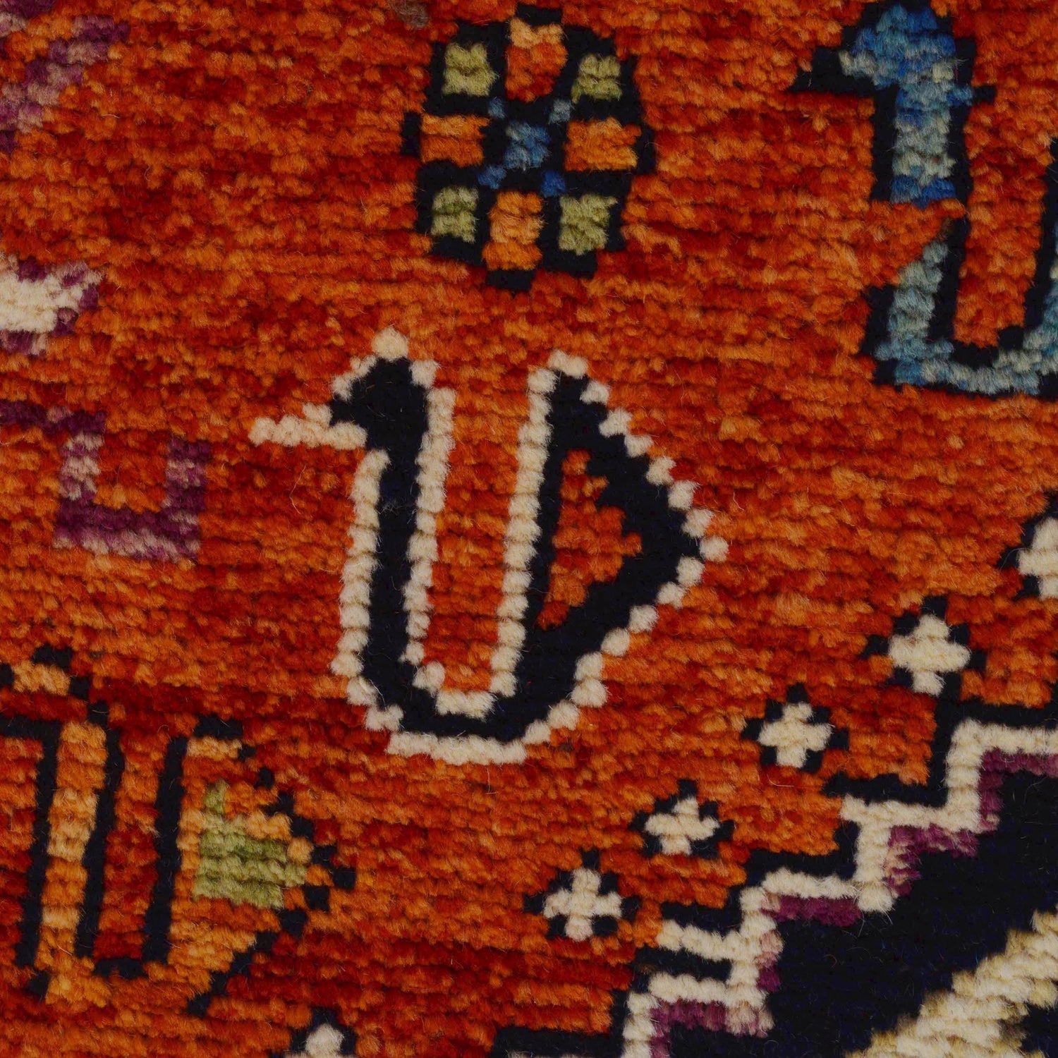 Shirazi Hand Knotted Carpet 6' 8" x 9' 9" ft / 203 x 297 cm - No. G36510