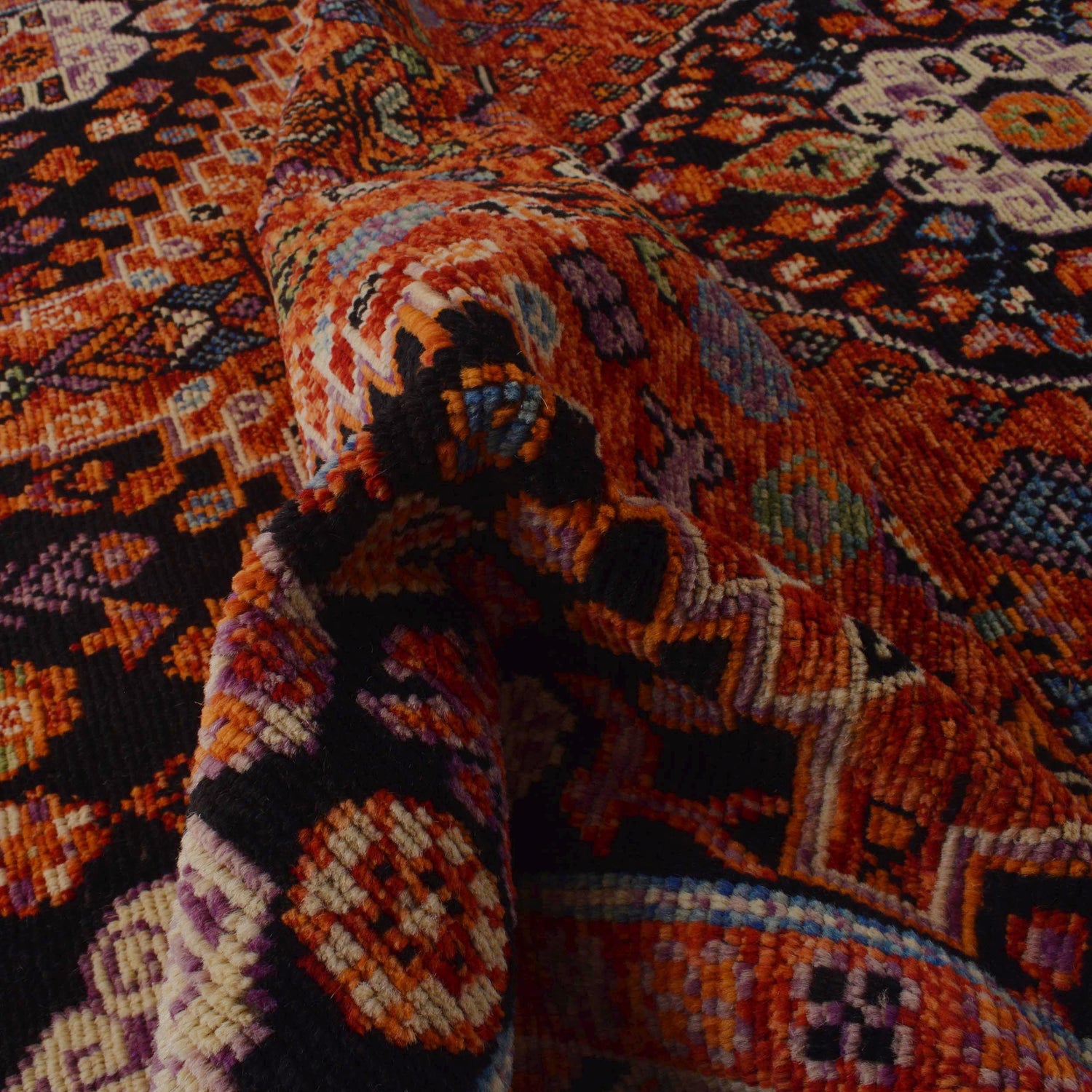 Handmade Sherazi Area Rug 5' 11" x 7' 8" ft / 180 x 234 cm - No. G36511