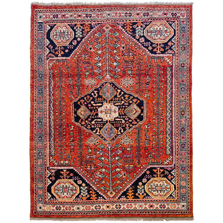 Handmade Sherazi Area Rug 5' 9" x 7' 9" ft / 175 x 237 cm - No. G36512