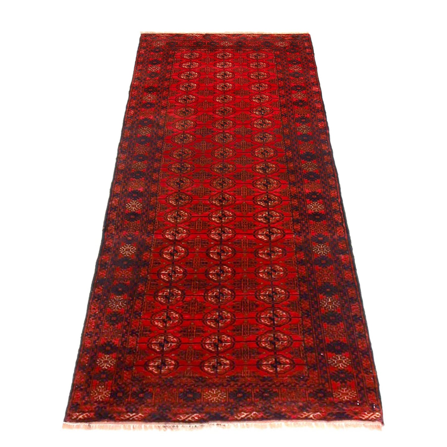 Hand Knotted Bokhara Runner Carpet 2' 7" x 6' 0" ft / 80 x 182 cm - No. G36529