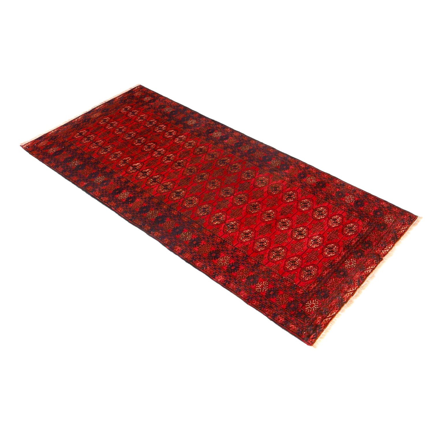 Hand Knotted Bokhara Runner Carpet 2' 7" x 6' 0" ft / 80 x 182 cm - No. G36529