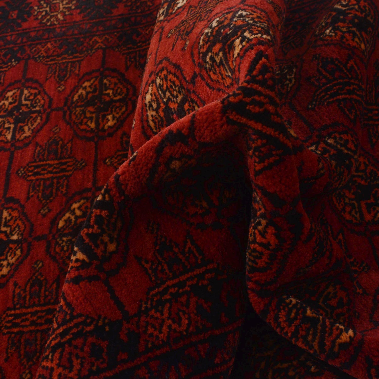 Hand Knotted Bokhara Runner Carpet 2' 7" x 6' 0" ft / 80 x 182 cm - No. G36529