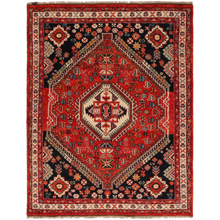 Persian Shirazi Design Carpet 5' 9" x 7' 8" ft / 174 x 233 cm - No. G36530