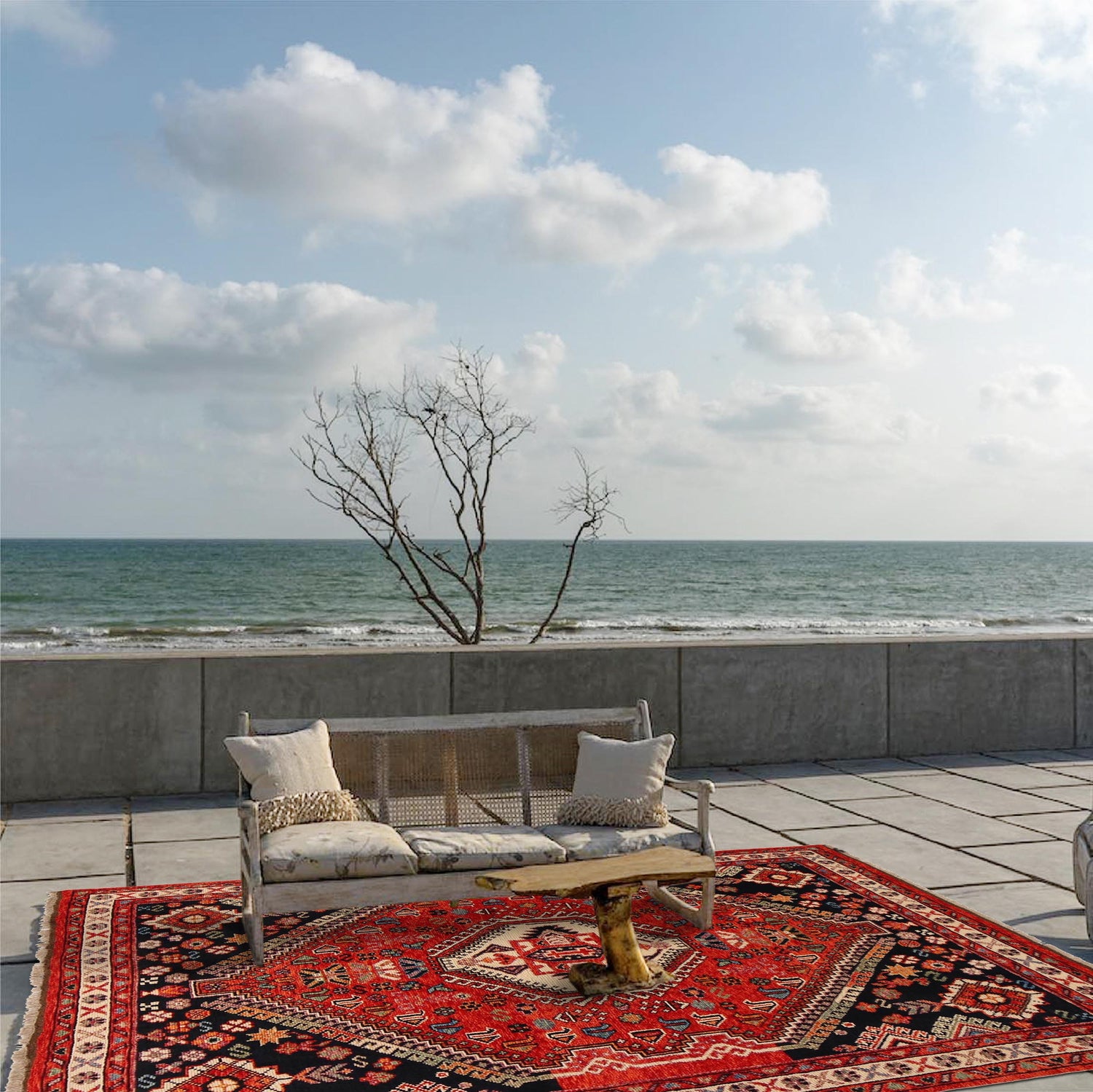 Persian Shirazi Design Carpet 5' 9" x 7' 8" ft / 174 x 233 cm - No. G36530