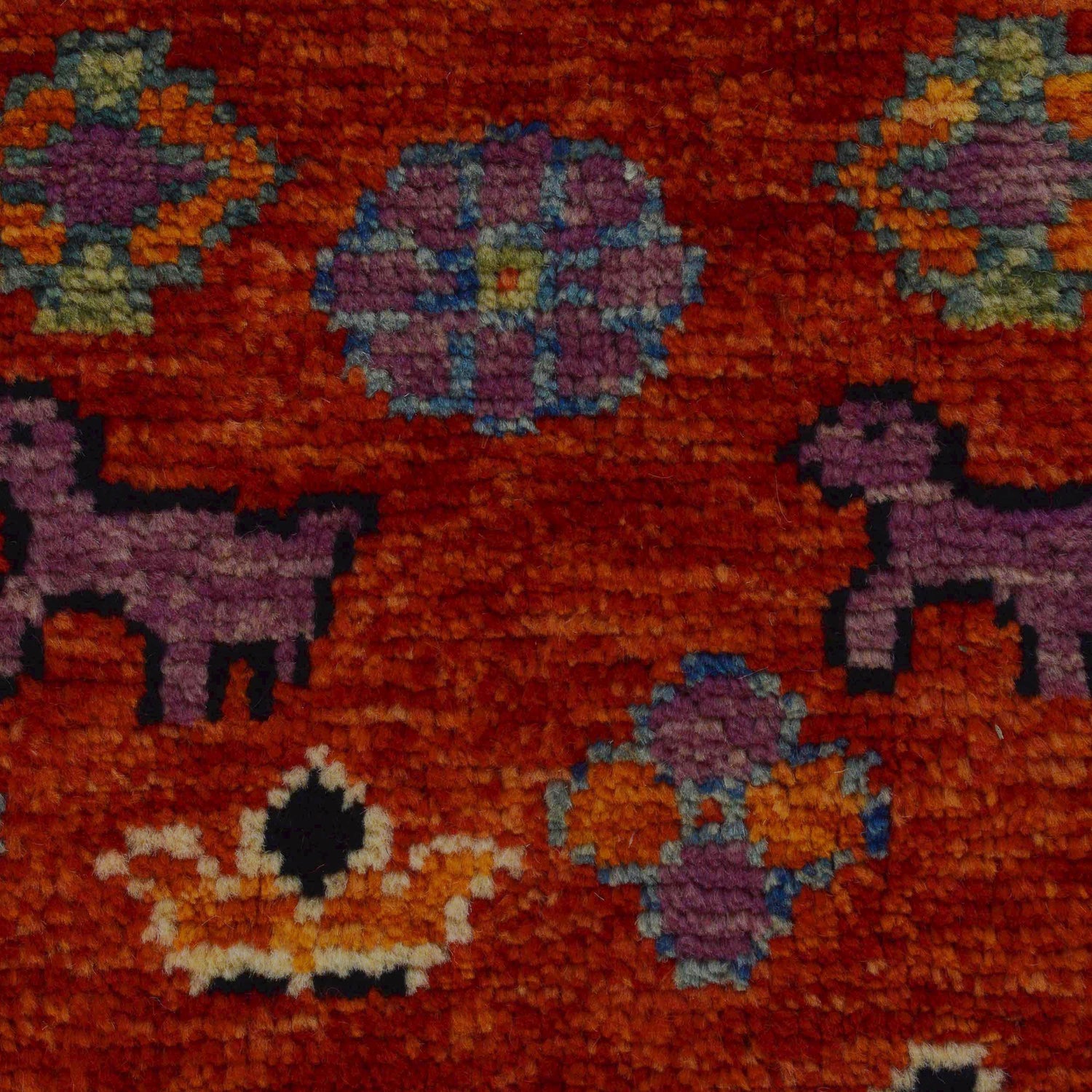 Red Color Shiraz Carpet 8' 4" x 9' 8" ft / 254 x 295 cm - No. G36532