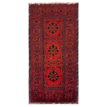 Hand knotted Khal Mohammadi Runner Rugs 3' 1" x 6' 7" ft / 95 x 200 cm - No. G36536