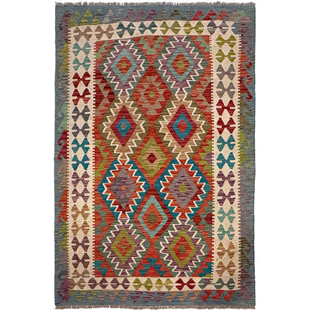 Small Size Chobi Kilim 3' 10" x 5' 9" ft / 118 x 175 cm - No. G36628