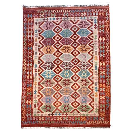 Handmade Vegetable Kilim 6' 8" x 9' 11" ft / 204 x 301 cm - No. G36651