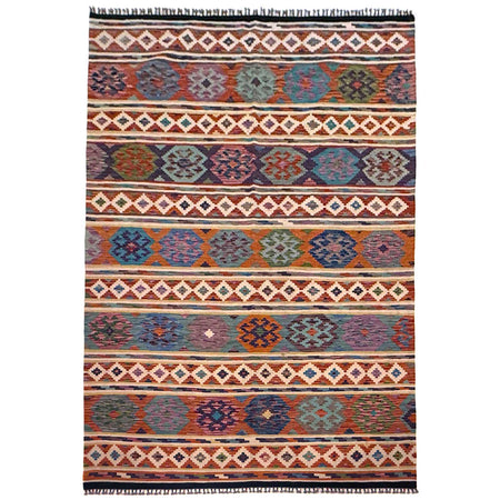 Hand Made Afghan Kilim 6' 7" x 9' 10" ft / 200 x 300 cm - No. G36662