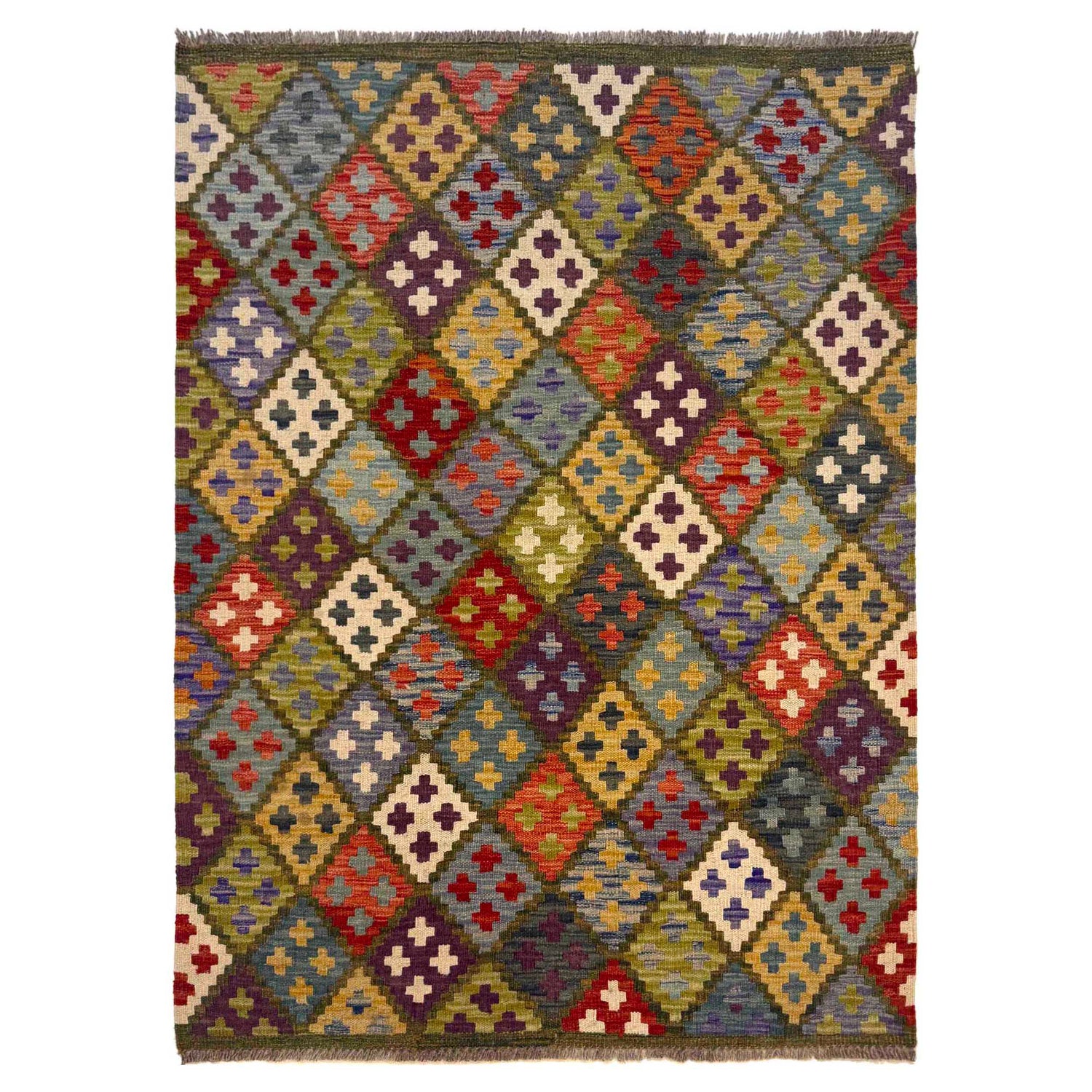 Small Size Chobi Kilim 3' 5" x 5' 0" ft / 103 x 152 cm - No. G36680