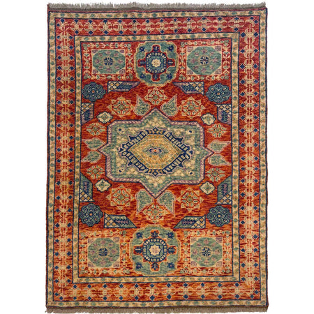Oriental Mamluk Area Rug 3' 11" x 5' 9" ft / 120 x 175 cm - No. G36682