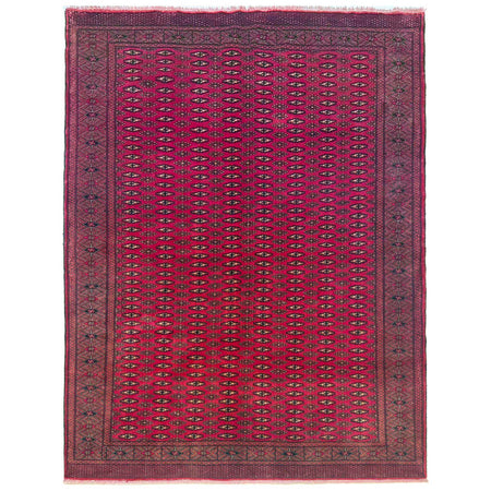 Deep Red Color Baluchi Carpet 6' 8" x 9' 4" ft / 203 x 285 cm - No. G36683