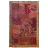 Traditional Wool Patchwork Area Rug 4' 1" x 5' 11" ft / 125 x 180 cm - No. G36689