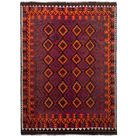 Afghan Vintage Kilim 6' 2" x 9' 5" ft / 187 x 287 cm - No. G36711