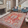 Hand Knotted Persian Heriz Area Rug 6' 9" x 9' 7" ft / 207 x 293 cm - No. G37287