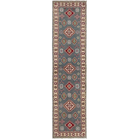 Handmade Kazak Area Runner Rug 2' 6" x 9' 9" ft / 76 x 298 cm - No. G37555