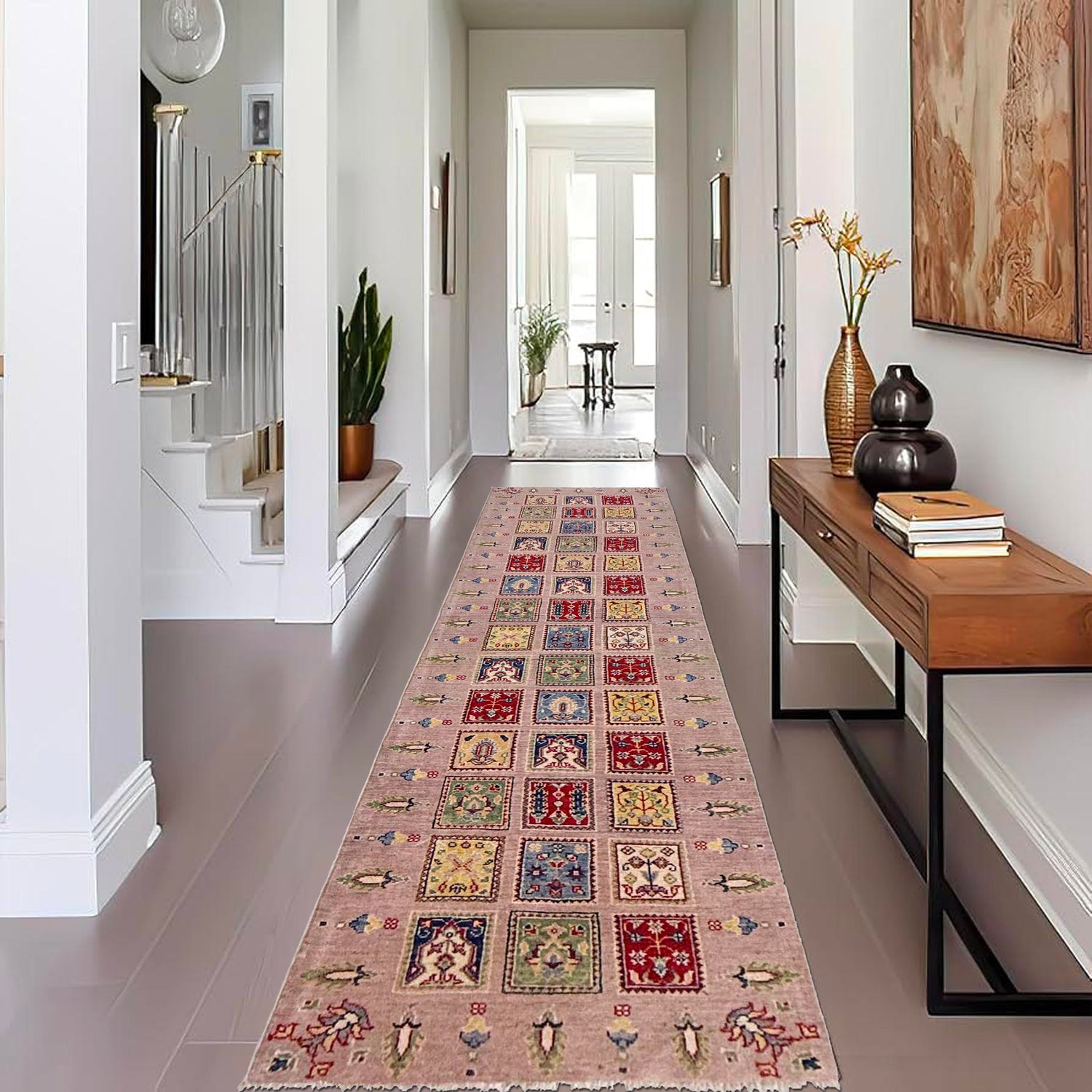 Oriental Bakhtiar Area Runner Rug  2' 8" x 9' 10" ft / 81 x 299 cm - No. G37558