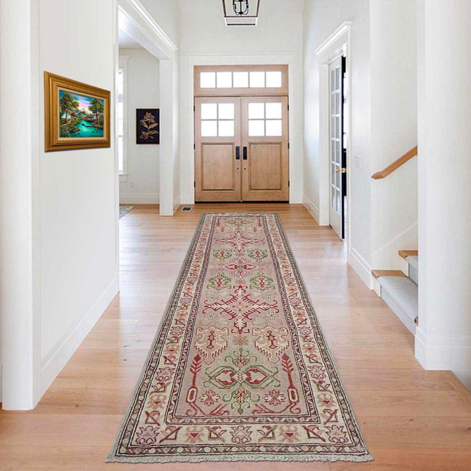Oriental Kazak Runner Rug 2' 5" x 10' 2" ft / 74 x 311 cm - No. G37559