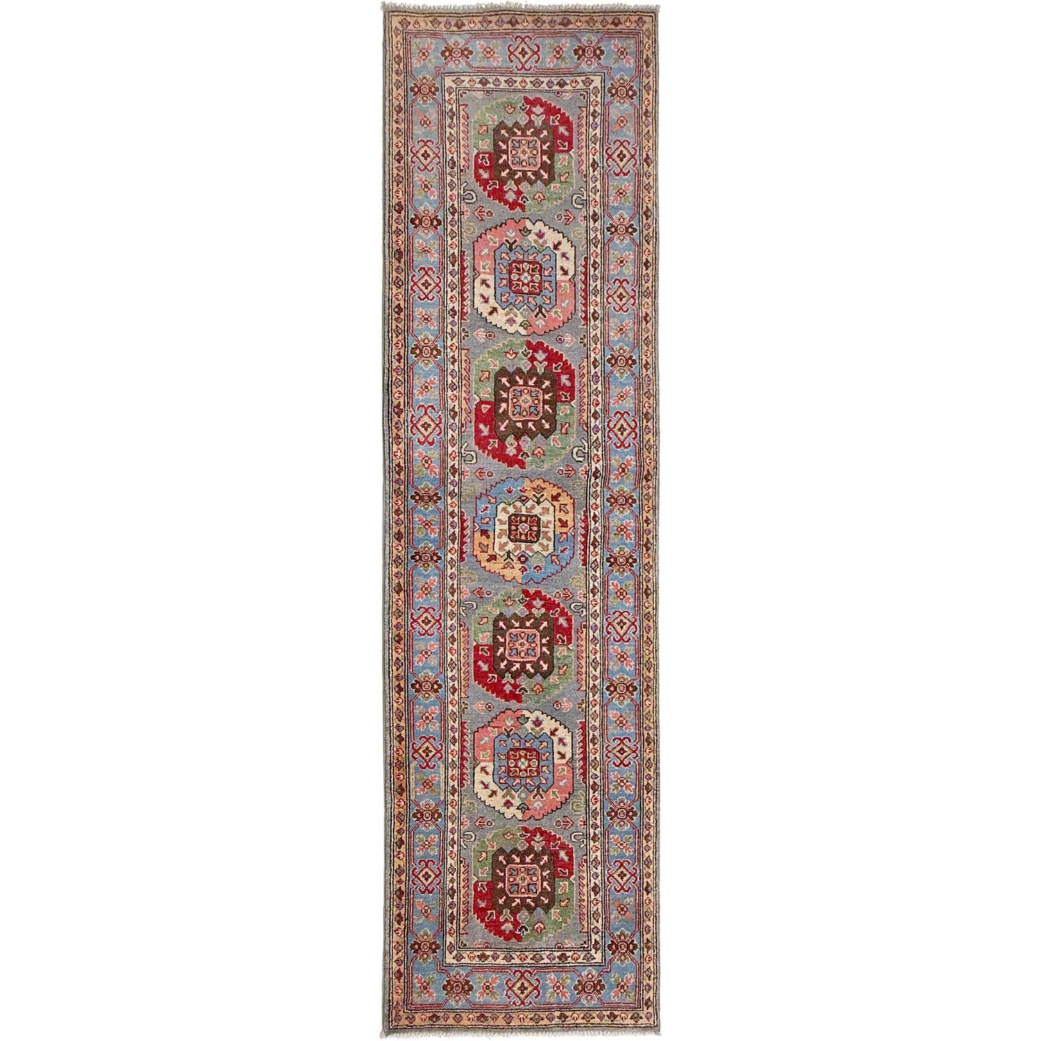 Authentic Oriental Waziri Runner Carpet 2' 7" x 9' 10" ft / 80 x 300 cm - No. G37560