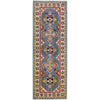 Hand Knotted Kazak Oriental Runner Rug 2' 0" x 6' 0" ft / 62 x 183 cm - No. G37563