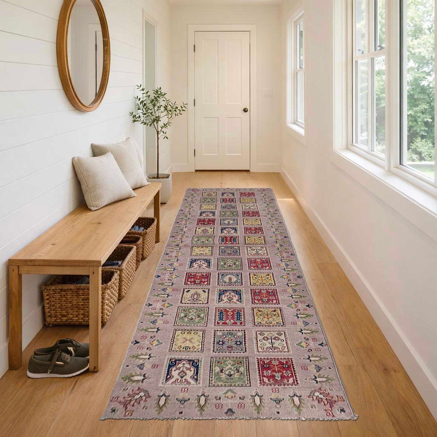 Oriental Bakhtiar Area Runner Rug  2' 9" x 10' 2" ft / 83 x 309 cm - No. G37565