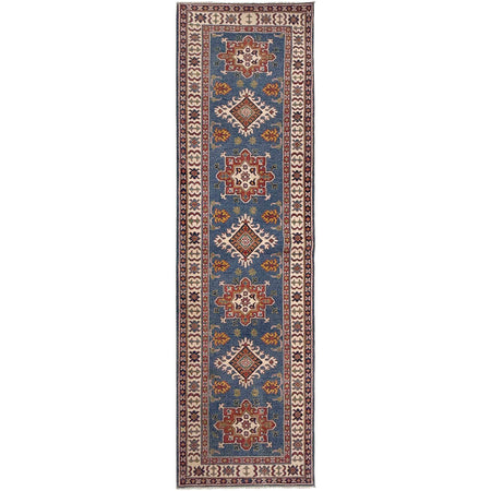 Handmade Kazak Area Runner Rug 2' 9" x 9' 7" ft / 85 x 291 cm - No. G37567