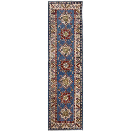 Oriental Kazak Runner Rug 2' 8" x 9' 9" ft / 82 x 296 cm - No. G37569