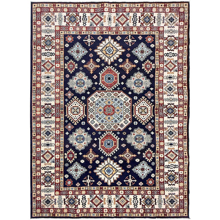 Hand knotted Kazak Rugs 6' 1" x 9' 2" ft / 186 x 280 cm - No. G37576