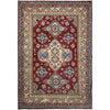 Hand knotted Kazak Carpet 6' 8" x 9' 11" ft / 203 x 302 cm - No. G37577