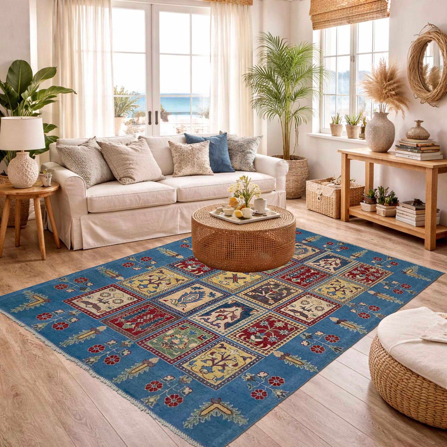 Oriental Bakhtiar Area Rug 4' 11" x 6' 6" ft / 150 x 198 cm - No. G37584