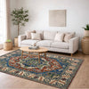 Handmade Persian Design Heriz Carpet 5' 1" x 7' 0" ft / 155 x 213 cm - No. G37586